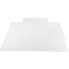 Lorell PlushMat Wide Lip Chairmat Chair Mat, Clear