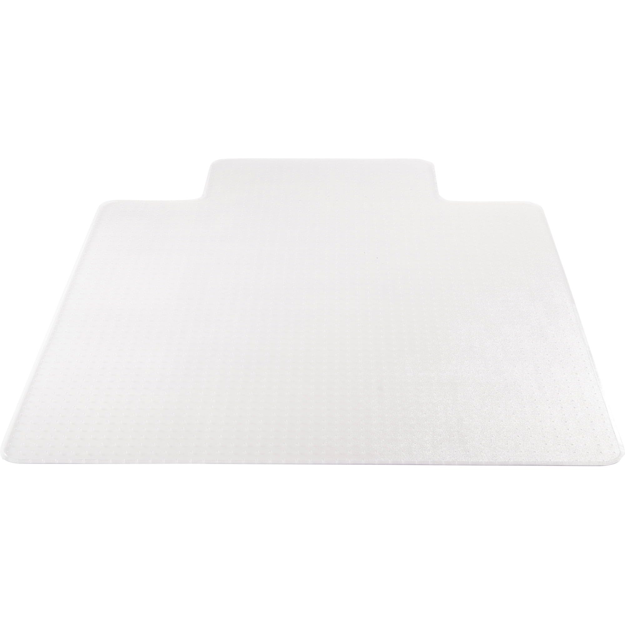 Lorell PlushMat Wide Lip Chairmat Chair Mat, Clear