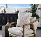 Kosas Home Tavi 22X22 Square Cotton And Linen Throw Pillow In Natural