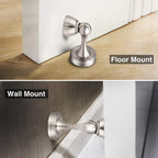 Kolako Magnetic Door Stops, Wall Floor Mounted Door Stopper Catch, Solid Metal Magnetic Doorstops Holder, Door Wall Protector Fo