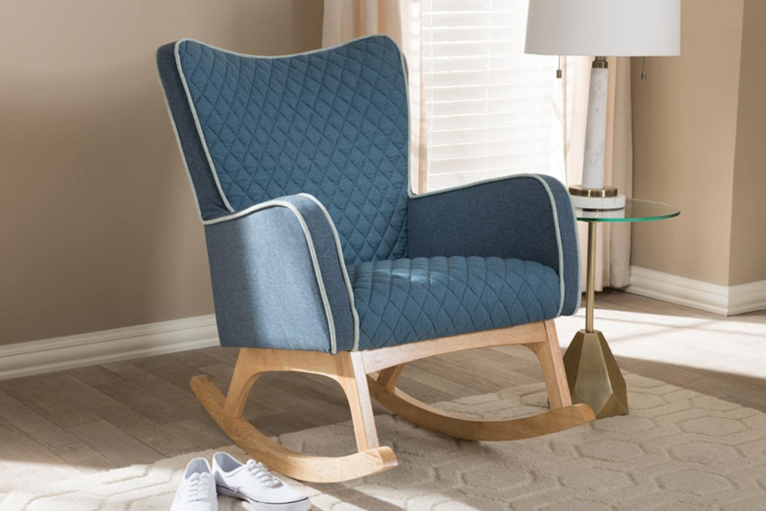 Baxton Studio Zoelle Rocking Chair - Thumbnail 3