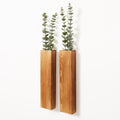 Mokof Wood Wall Planters with Faux Plants Decor for Modern Farmhouse Living Room, Bedroom, Bathroom, Home Office, Wooden Pocket 