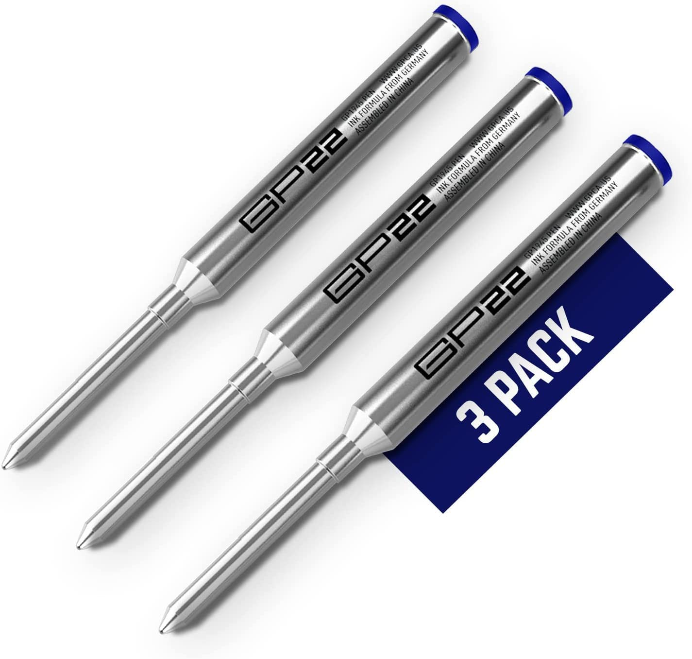 Gpca - Gp22 Ink Refill Cartridges For Gel Pens, Designed For Gel Pens Medium Point Size, 3-Pack Pen Refills, Use With Gp 1945 Pe