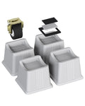 Zton Bed Furniture Risers Elevation In Height 3' Heavy Duty Risers For Both Posts And Wheels Of Sofa And Bedsupport Up To 2000
