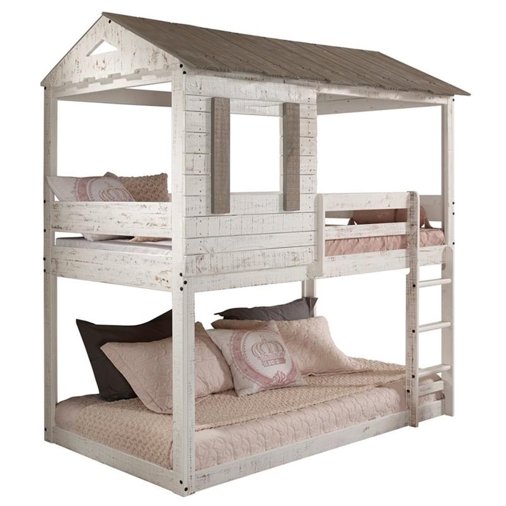 Acme Furniture Darlene Farmhouse Wood Twin Over Twin Bunk Bed - Thumbnail 2