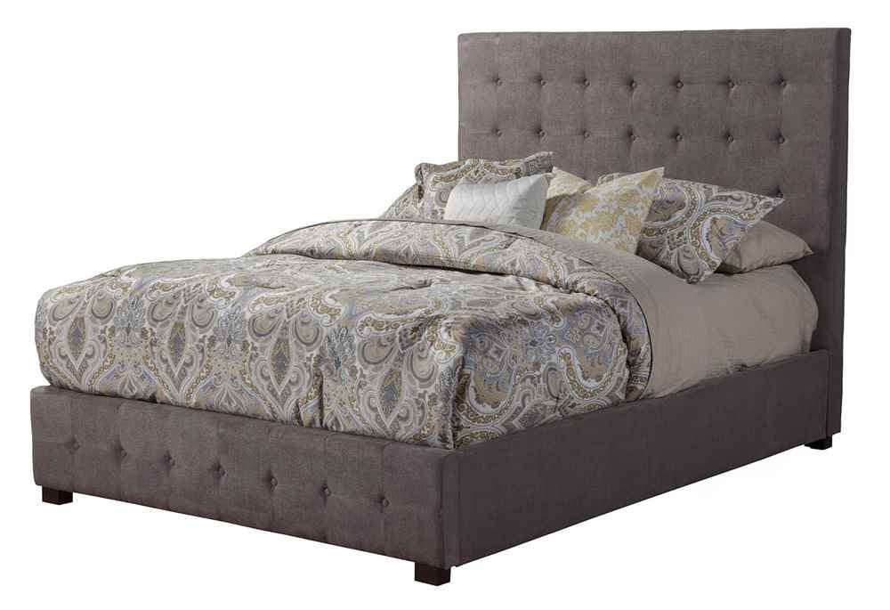 Alpine Furniture Alma Upholstered Platform Bed, California King Size