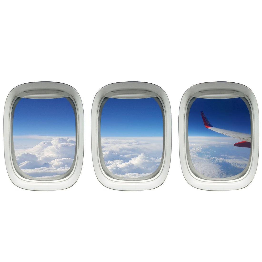 Airplane Wing Stickers  Plane Window Clings Clouds Wall Decor VWAQPPW27