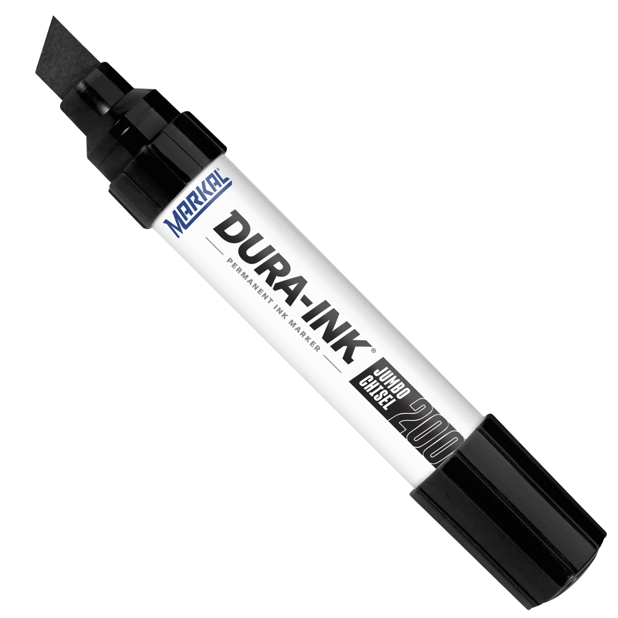Markal 96917- Dura-Ink Jumbo Chisel 200 Permanent Ink Marker With Extra-Large Industrial Barrel For Longer Marking Life, Mark Si