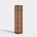 YOWOS Rotating Bookshelf Tower, 360 Display Spinning Bookshelf, Bamboo Bookshelf Floor Standing Storage Rack, Wood Narrow Book S
