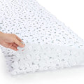 SONGZIMING Pebble Bath Mat for Bathtub to Anti Slip Bathtub Mat in Shower with 16 Inches by 35 Inches (White)