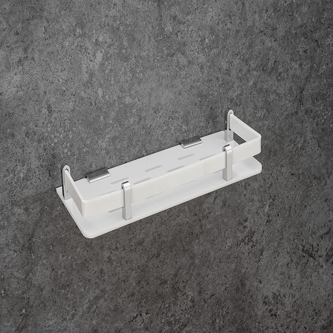 Bathroom Shelf, White Acrylic Shelves 12X5 Flotus1913