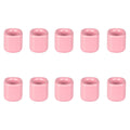 Mega Candles 10 pcs Pink 1/2 Inch Diameter Ceramic Chime Ritual Spell Candle Holders, Great for Casting Chimes, Meditation, Ritu