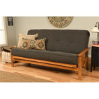 Kodiak Furniture Cotton/Foam Full-Size Futon 7" Mattress w/Charcoal Cover-Frame Not Included