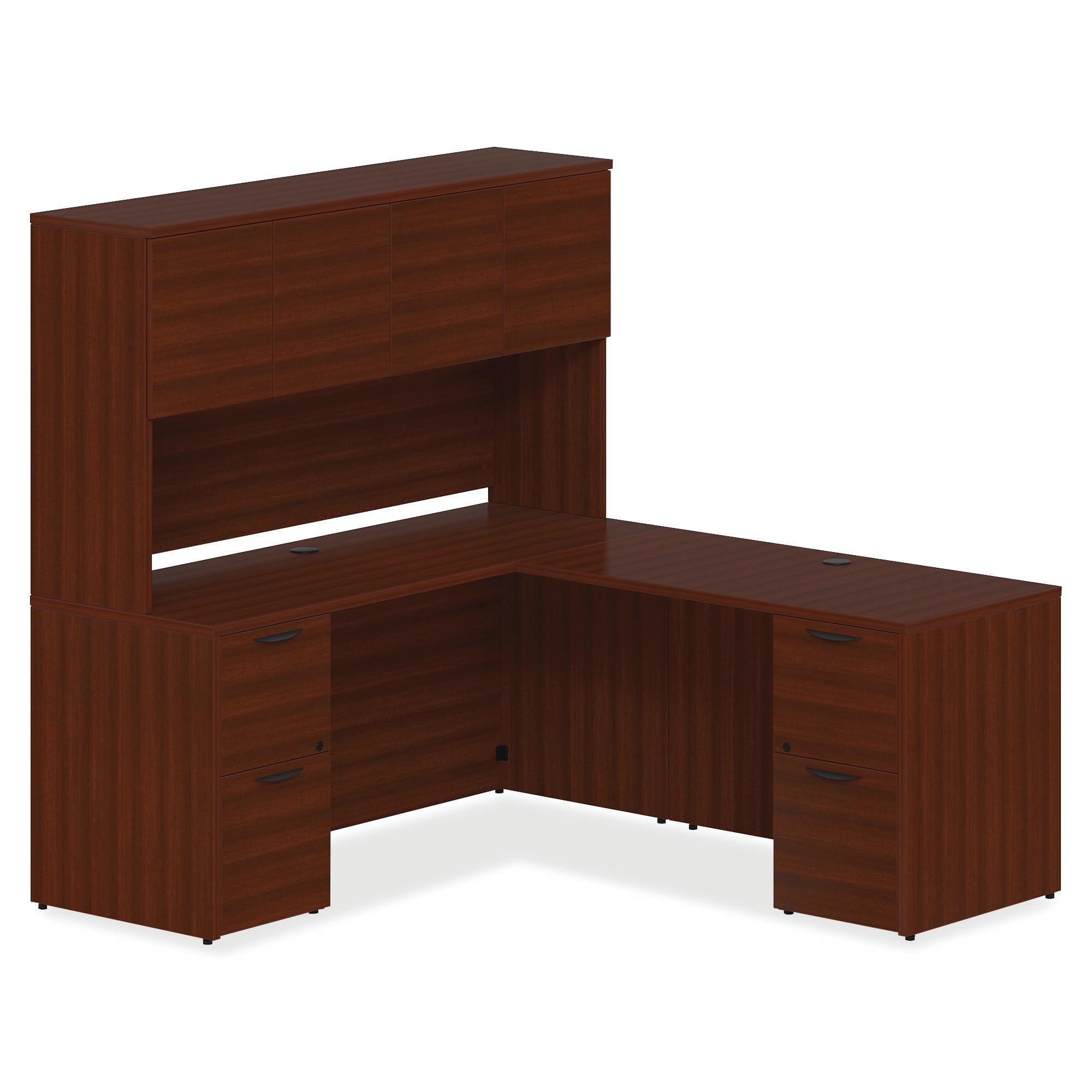 Lorell Prominence 2.0 Mahogany Laminate Left Return