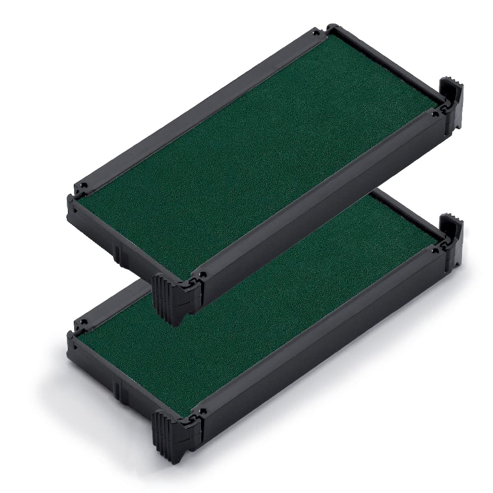 Trodat Replacement Ink Pads 6/4913 - Pack Of 2 - Green Ink - For The Printy 4913, 4913 Typo And 4953