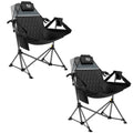TIMBER RIDGE Oversized Hammock Camping Chair, Swinging Chair with Adjustable Back and Seat Height, Portable Folding Rocking Chai