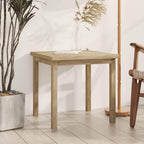 vidaXL Solid Teak Wood Side Table - Versatile Square End Table/Accent Table for Living Room, Office, Bedroom - Sturdy Brown Teakwood, 17.7"x17.7"x17.7"