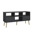 Bodo TV Stand with 2 Drawer and 4 Shelves, Matte Grey