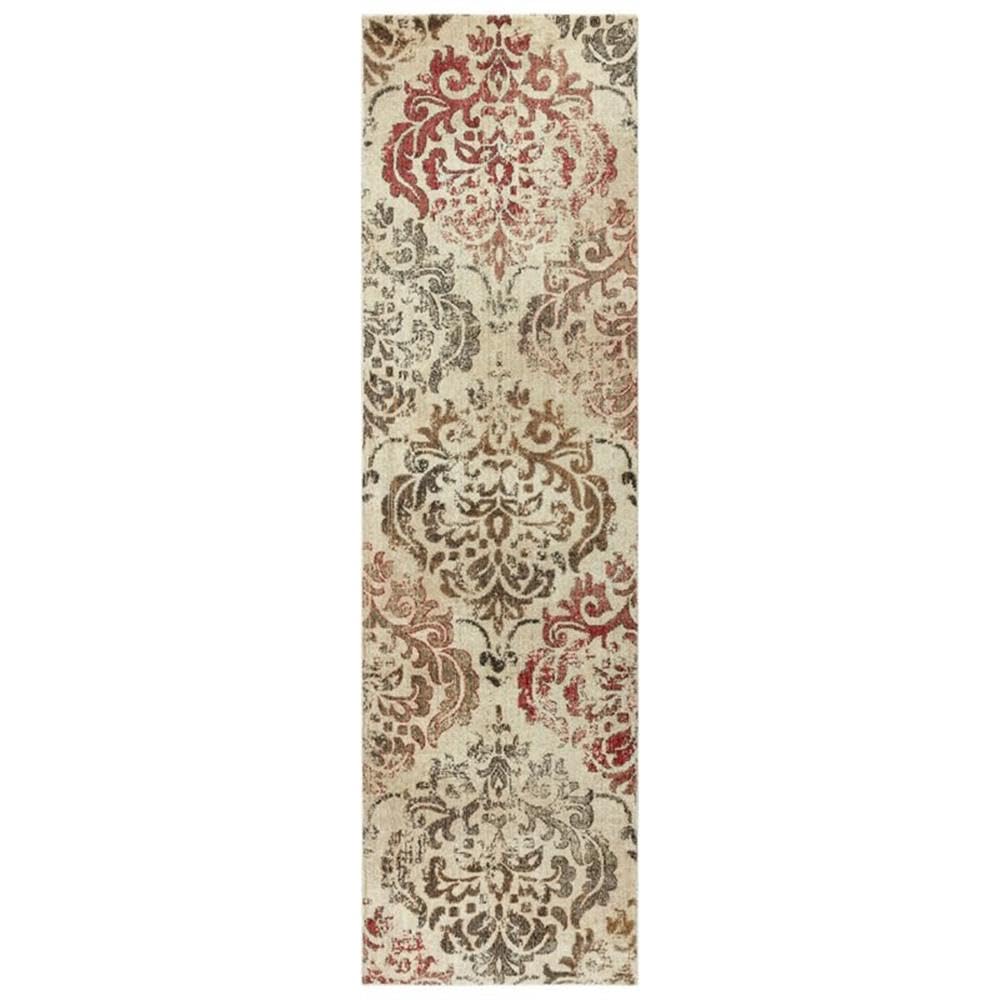 Rizzy Home Alora Decor Euphoria 2'6" X 8' Beige/Brown/Beige/Brown/Rust Hybrid Area Rug