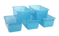 Storex Small Cubby Bin, 12.2 x 7.8 x 5.1 Inches, Candy Teal, 5-Pack (62480U05C)