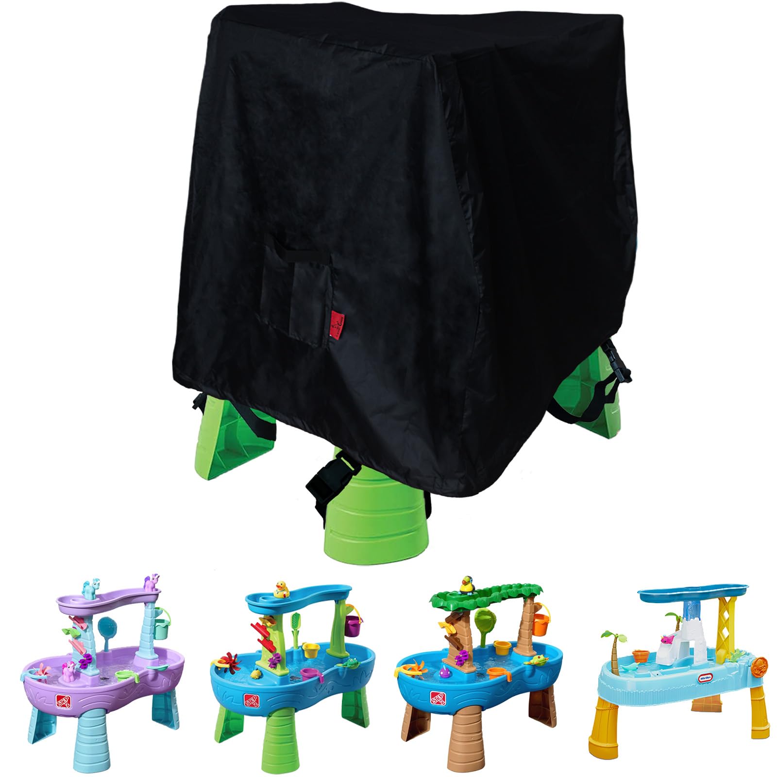 Kids Water Table Cover Fit Step2 Tropical Rainforest Water Table, Step2 Rain Showers Splash Pond/Unicorns Toddler Water Table, L