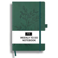 Ricco Bello Undated Weekly Planner To Do Notebook | Faux Leather Hardcover, For Work, School, Home With Pen Holder, Bookmark, Ba