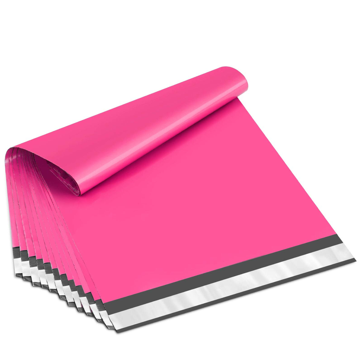 Ucgou Poly Mailers 10X13 Inch Hot Pink 100 Pack Shipping Bags #4 Strong Mailing Envelopes Boutique Packaging Postal Self Seal Ad