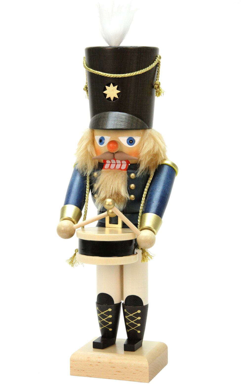 Alexander Taron Christian Ulbricht Nutcracker Blue Drummer, 11.5-Inch Height