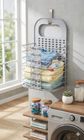 Mishrit Space Saving Hanging Laundry Basket | Mesh Clothes Organizer for Bathroom, Bedroom & Toiletry Storage | Lightweight Wash