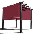 Alion Home Waterproof Pergola Covers - Pergola Replacement Canopy - Universal Replacement Canopy For Pergola (12' L X 9' W, Burg