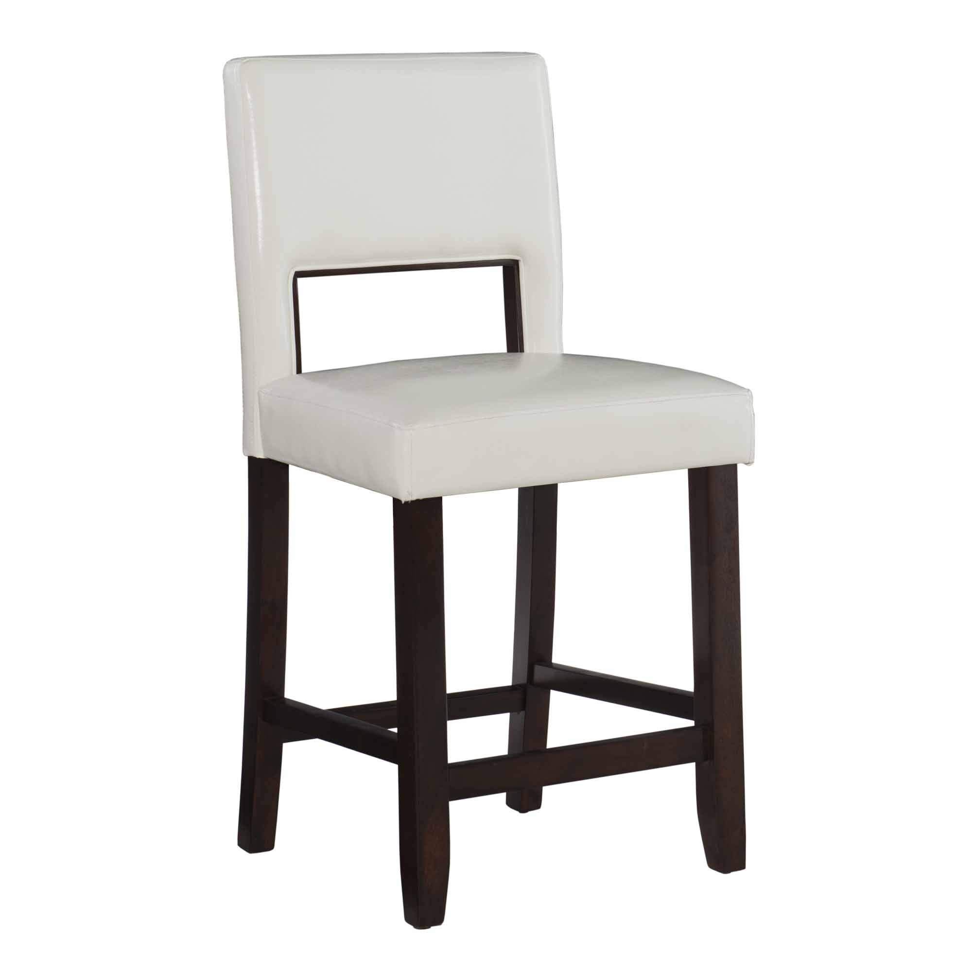 Linon Vega White Stool, Counter Height