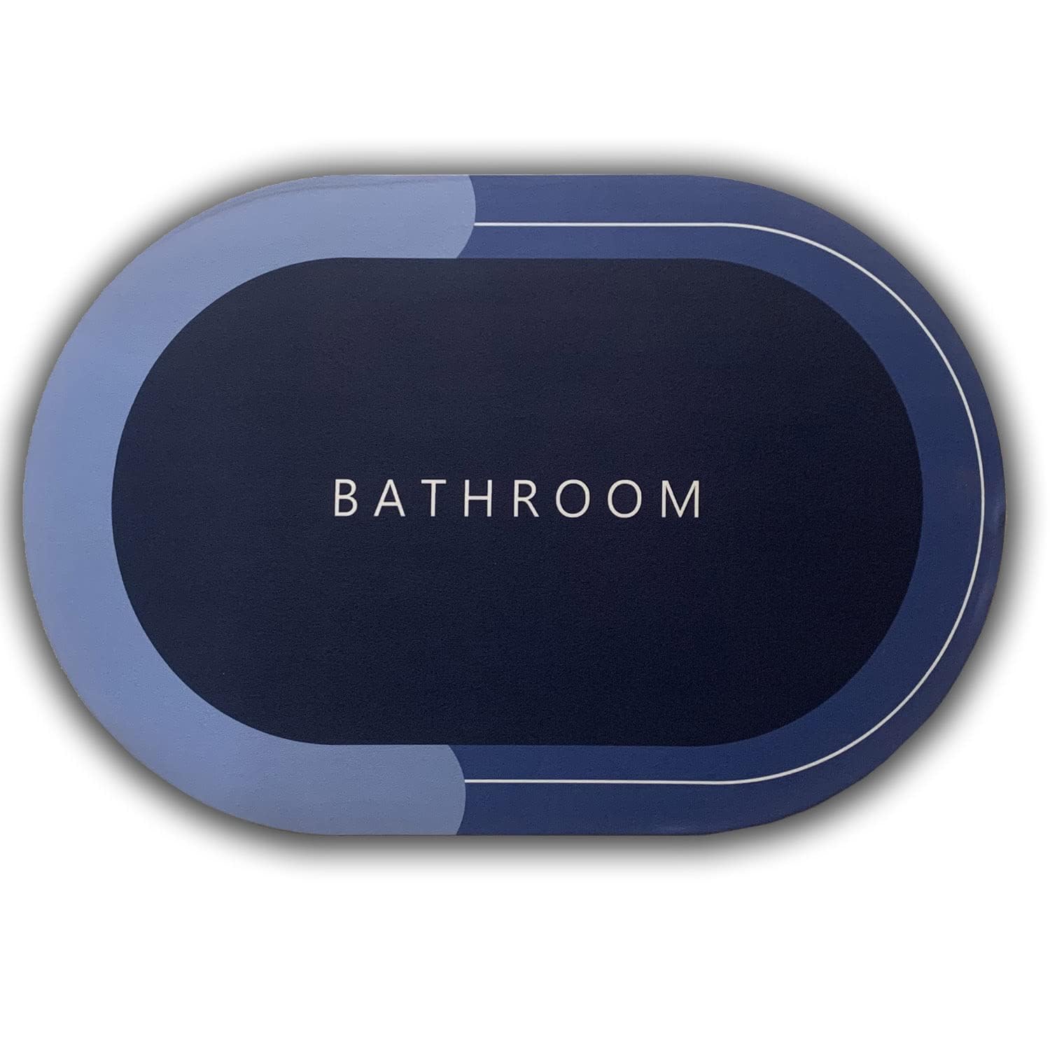 FAMOUS SHOP Bathroom Door Mat, Water Absorbent Quick Dry, AntiSlip Rubber Backing, NonSlip Floor Mat for Home & Kitchen, 40x60