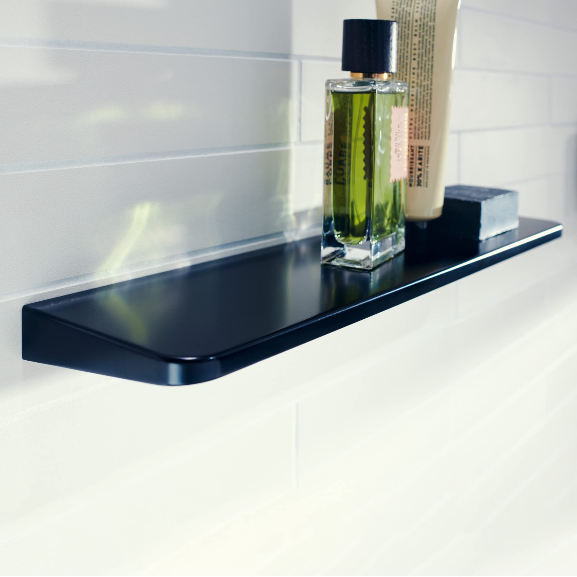 Axor Universal Circular 16-Inch Modern Shelf, 16'' In Chrome, 42844000