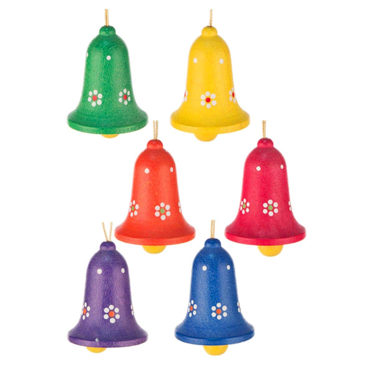 Alexander Taron 224-327 Dregeno Easter Hangging Bell Ornament Set 6, Red