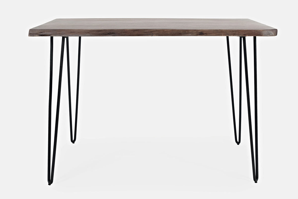 Jofran Nature's Edge 52'' Farmhouse Dining Table - Solid Wood Counter Height Dining Table for Modern Homes, Slate