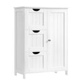 VASAGLE Floor Storage Cabinet, Freestanding Storage Unit with 3 Drawers, 1 Adjustable Shelf, for Bathroom Living Room Dining Kit