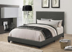Coaster Home Furnishings Boyd Transitional Fabric Upholstered Queen Size Panel Bed Frame 50-inch Headboard Charcoal 350061Q