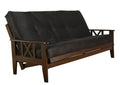 Kodiak Furniture Full Size Futon Mattress Only Innerspring In Suede Microfiber Fabric (Black)