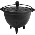 YIMIFLA Cast Iron Cauldron with Lid Witchcraft 4.9 Incense Burner Perfect for Incense Smudge Sage Holder Altar Ritual Burning Ho