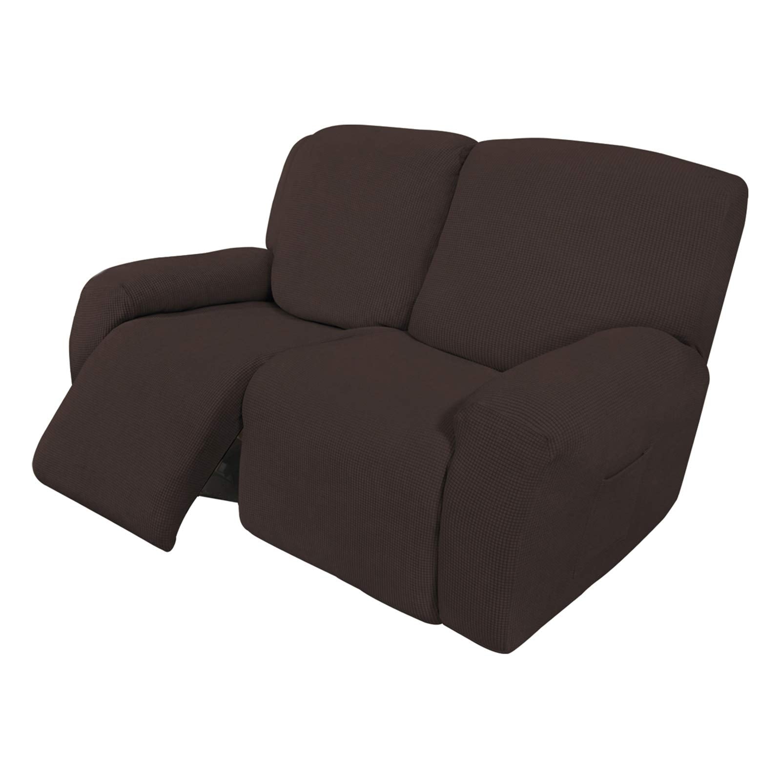 Easy-Going 6 Pieces Recliner Loveseat Stretch Sofa Slipcover Sofa Cover Furniture Protector Couch Soft With Elastic Bottom Kids,
