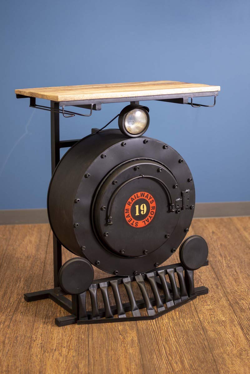 HomeRoots 17.5' X 28.5' X 36' Steam Engine Bar Counter