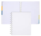 Talia Discbound Notebooks, Planner, Customizable, (White, Letter (8.5In X 11In))