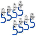 Sumnacon Mop Broom Holder Organizer, 8 Pcs S-Type Wall Mounted Cleaning Tools Organizer, Space Saver Brooms Mops Rakes Holder, S