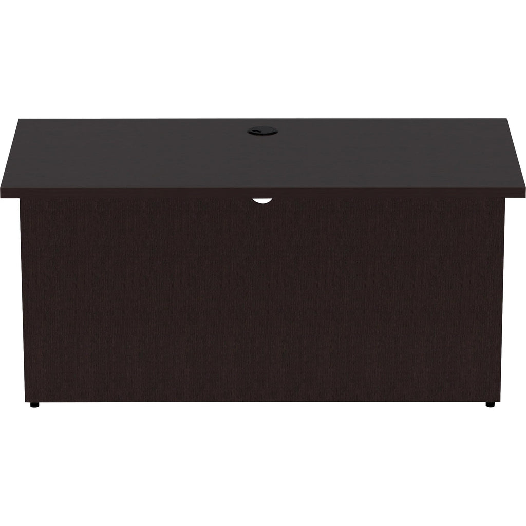 Lorell Essentials Espresso Laminate Bridge, 48" X 24" X 29.5"