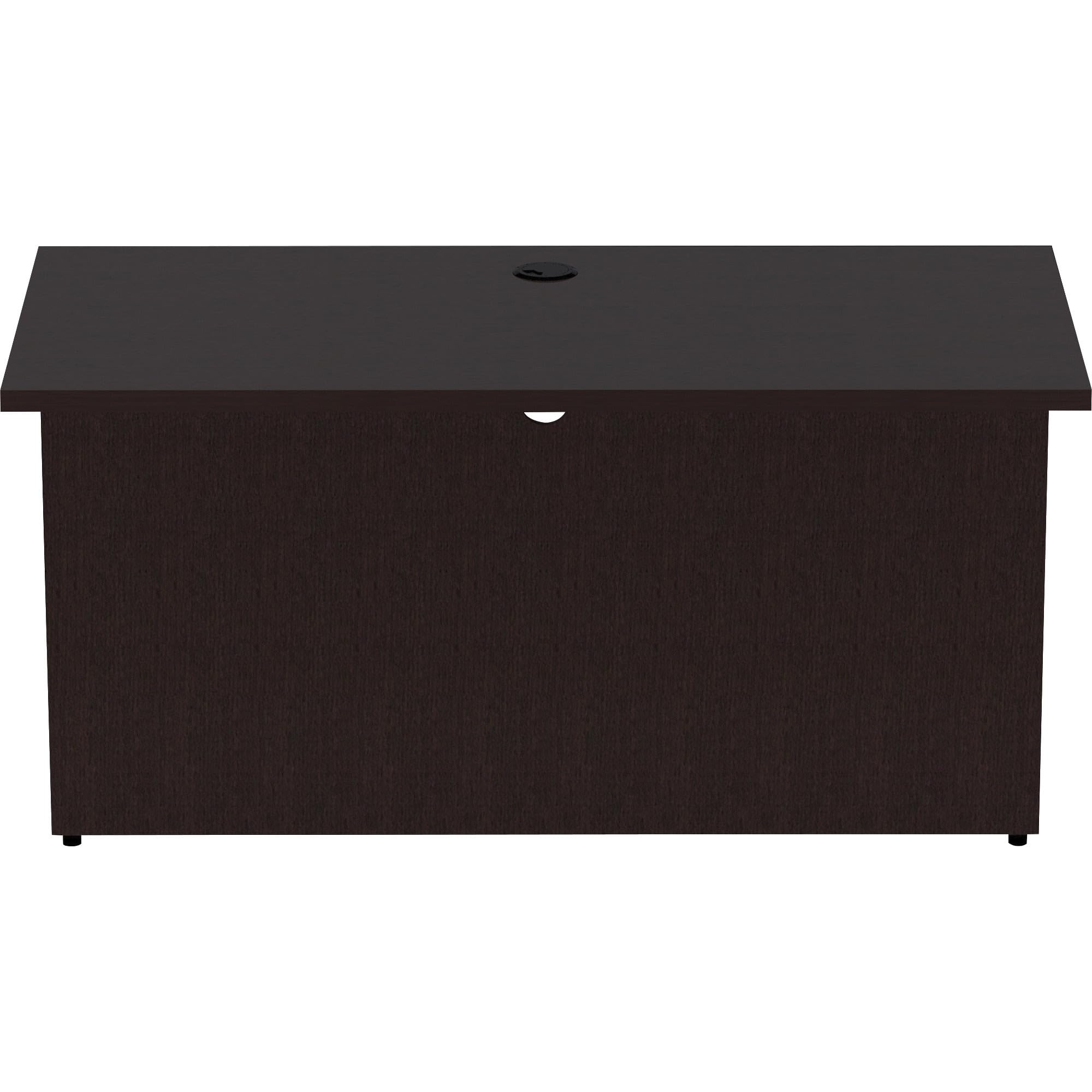 Lorell Essentials Espresso Laminate Bridge, 48" X 24" X 29.5"