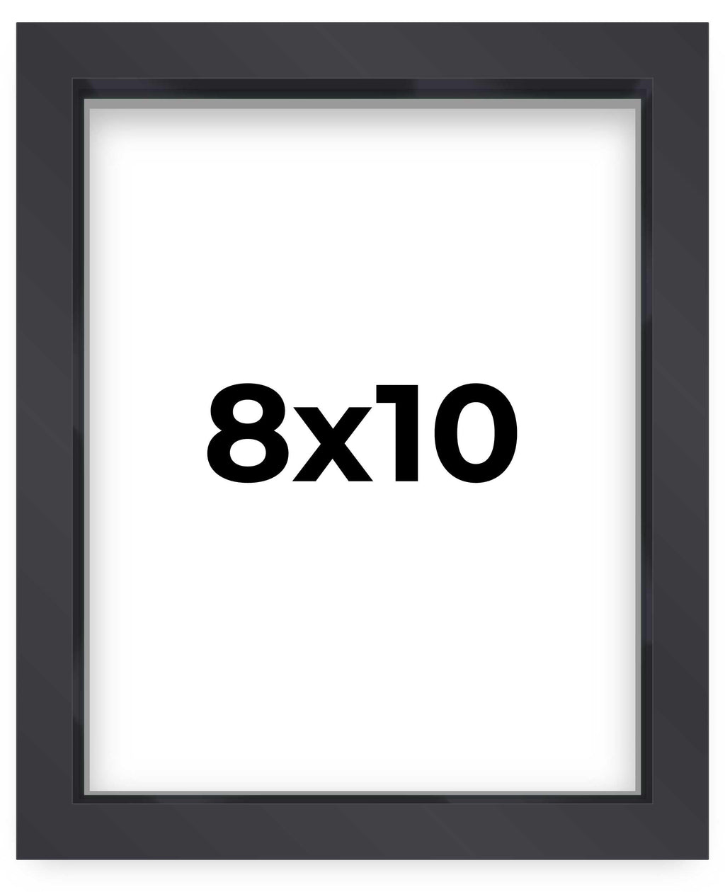 8x10 Shadow Box Frame Contemporary Black Finish | 1'' Depth of Usable Space| Interior Size 8x10 or 10x8 Inches| UV Resistant Acr