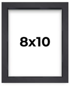 8x10 Shadow Box Frame Contemporary Black Finish | 1'' Depth of Usable Space| Interior Size 8x10 or 10x8 Inches| UV Resistant Acr