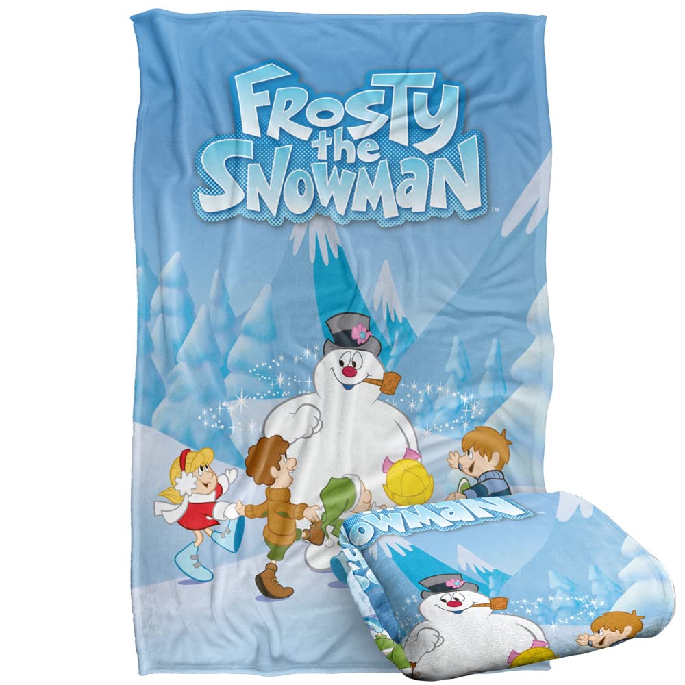 Frosty The Snowman Frosty And Kids Silky Touch Super Soft Throw Blanket 36' X 58'