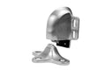 Don-Jo 1522 Cast Brass Door Holder, Satin Chrome Plated, 3' Width X 3-1/2' Height, 1-1/8' - 1-9/16' Door To Floor Clearance