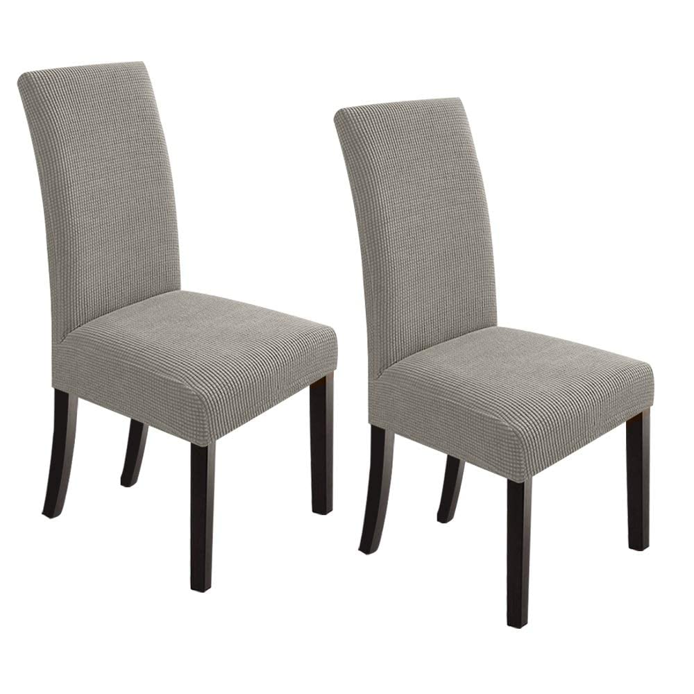 Northern Brothers Chair Covers For Dining Room, Stretch Parson Chair Cover Kitchen Chair Covers Set Of 2,Taupe